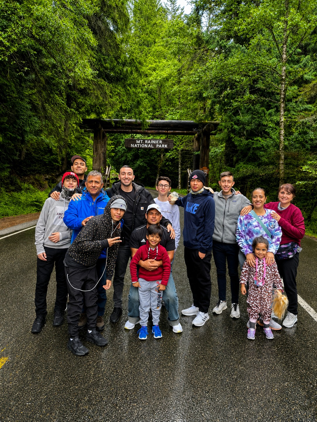 Rosalia with loved ones on a family trip